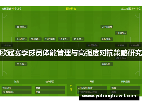 欧冠赛季球员体能管理与高强度对抗策略研究
